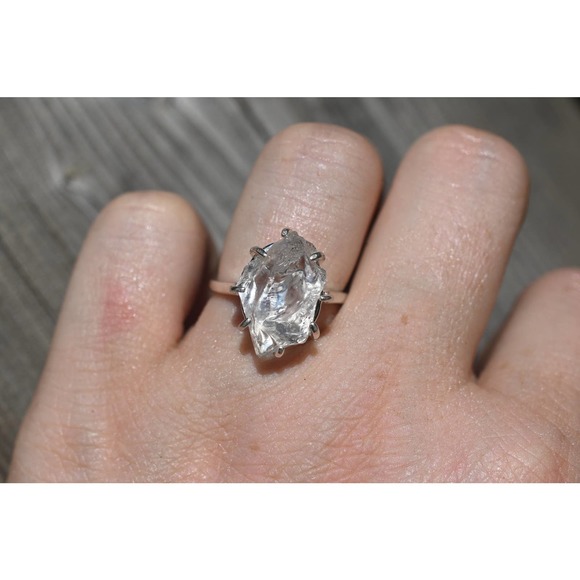 Natural Diamond Ring, Raw Diamond Ring, Uncut Diamond Ring, Engagement R… - Picture 5 of 5